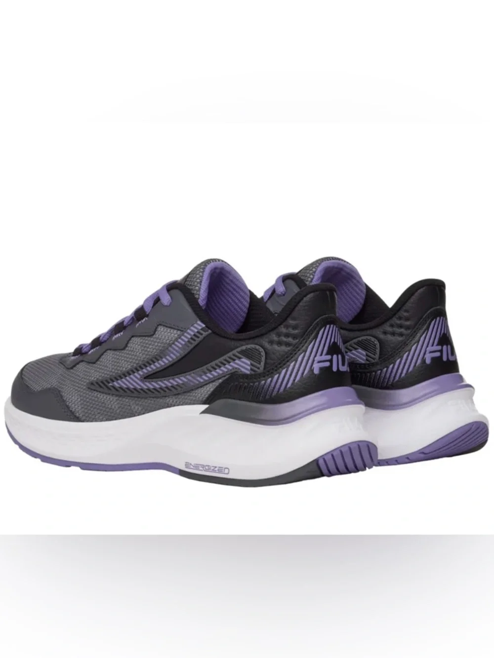 FILA Athletic Women's Gray & Purple Running Sneakers Size 8 - Picture 2 of 6